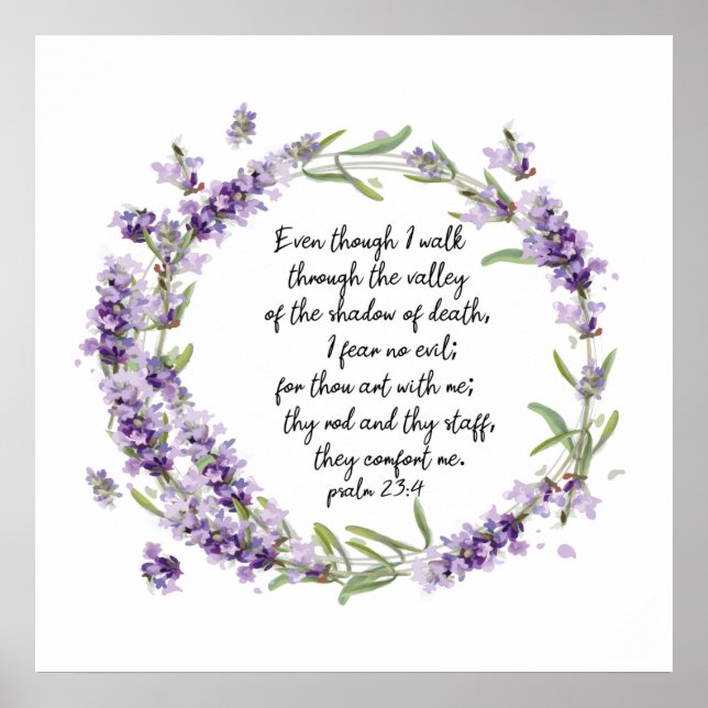 Psalm 23: 4 poster (Front)