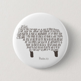 Psalm 23 Art 6 Cm Round Badge