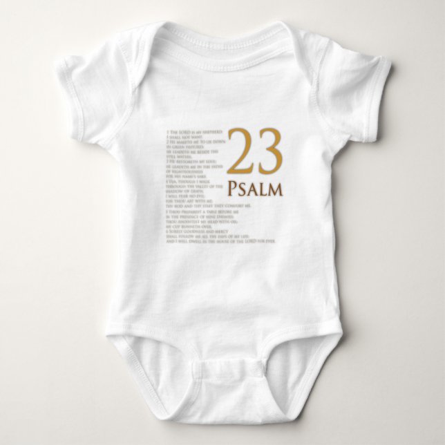 PSALM 23 BABY BODYSUIT (Front)