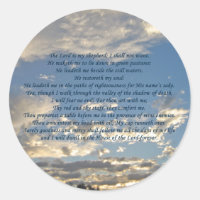 Psalm 23 Beautiful Bible Verse Christian Blue