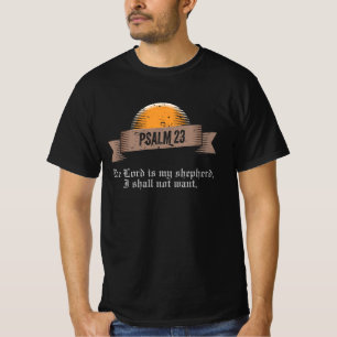 Psalm 23 Bible Quote T-Shirt