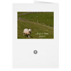 Psalm 23 Bible Verse, Irish Sheep Field Card