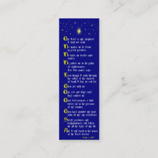 Psalm 23 Bookmark Mini Business Card