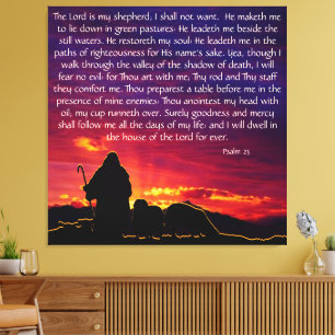 Psalm 23 canvas print
