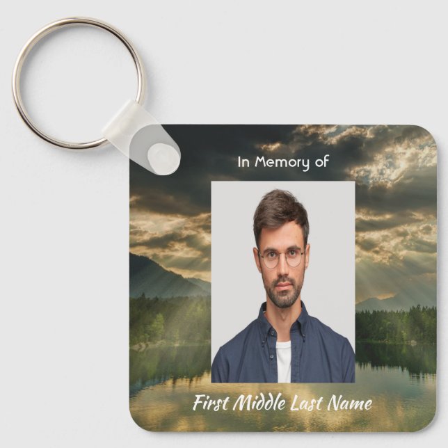Psalm 23 Celebration of Life Service  Key Ring (Front)
