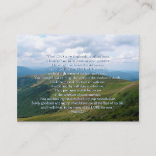 Psalm 23 - Christian Business Card