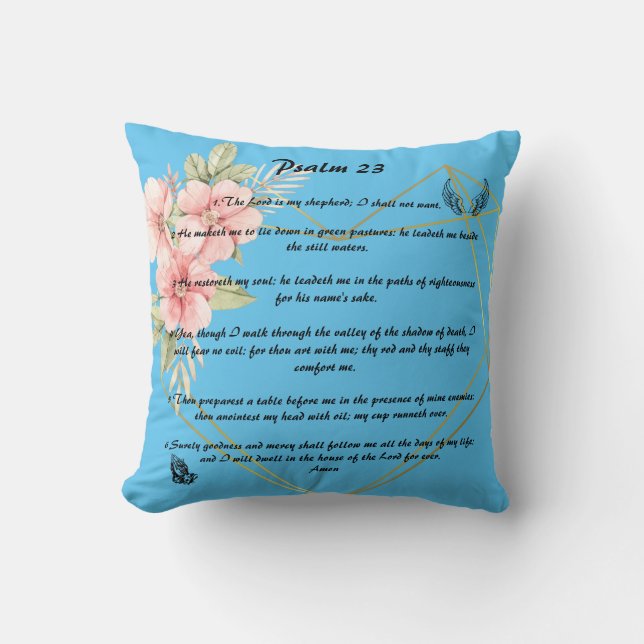 Psalm 23   cushion (Front)