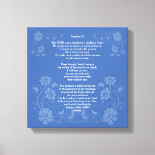 Psalm 23 ESV, Canvas Print