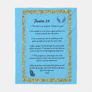 Psalm 23 fleece blanket