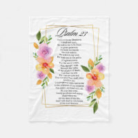 Psalm 23 Floral Geometric Frame