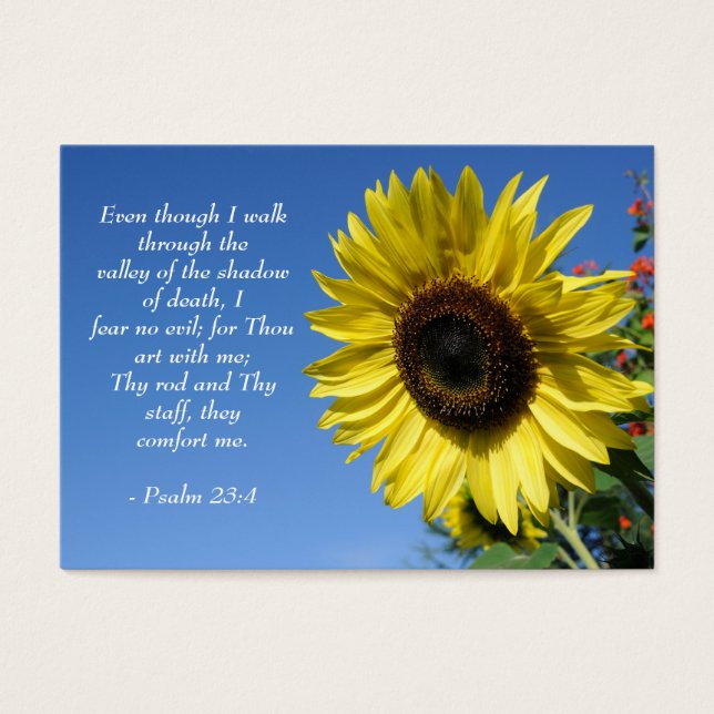 Psalm 23  - Inspirational Quotes - Wallet Card (Front)