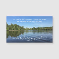 Psalm 23 Inspiring Landscape Photography Magnet