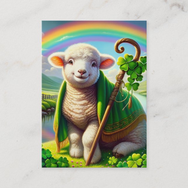 Psalm 23 KJV Cards - Sweet Lamb (Front)