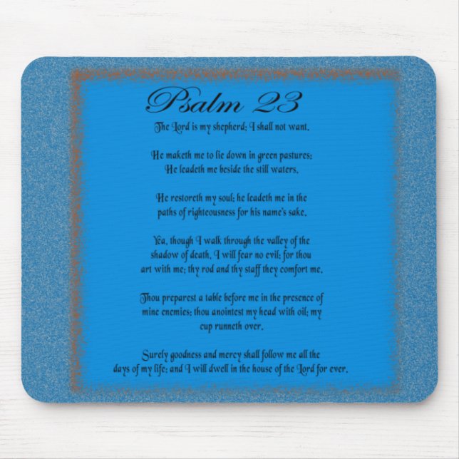 Psalm 23 mouse pad (Front)