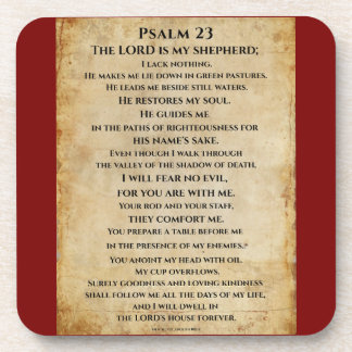 Psalm 23  { NHEB version.} Coaster