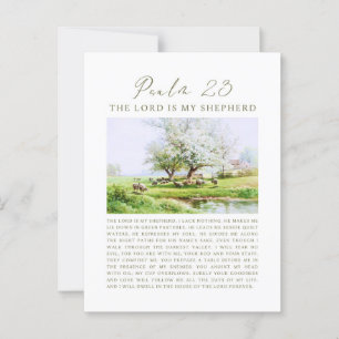 Psalm 23 NIV The Lord is My Shepherd Postcard