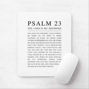 Psalm 23 NKJV Bible The Lord is My Shepherd Mouse Pad