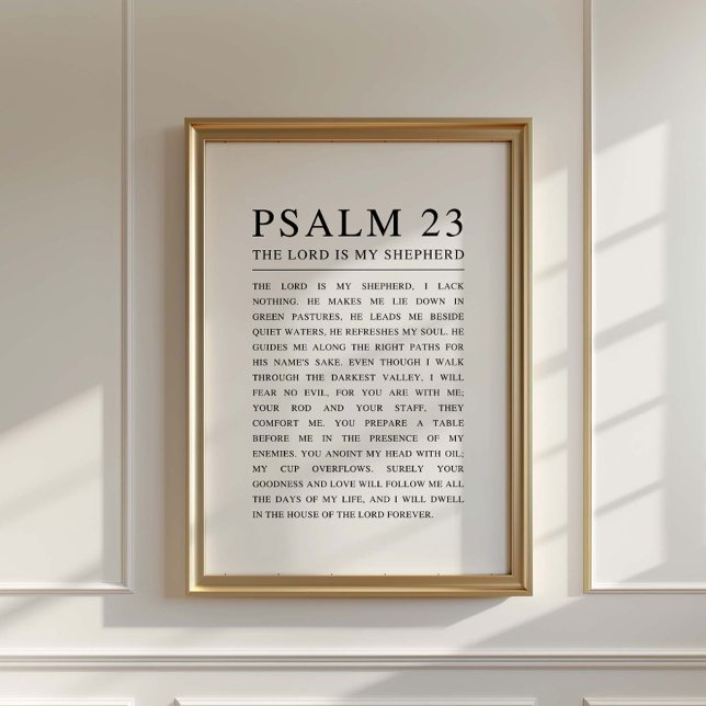 Psalm 23 NKJV Bible The Lord is My Shepherd Poster (Creator Uploaded)