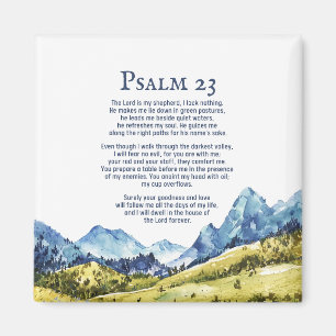 Psalm 23 NKJV The Lord is my shepherd Magnet