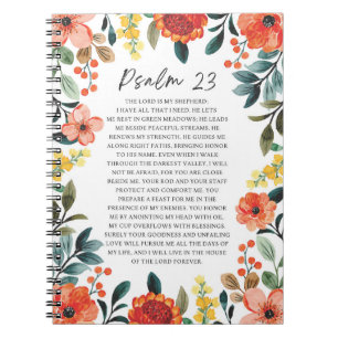 Psalm 23 NKJV The Lord is My Shepherd Notebook