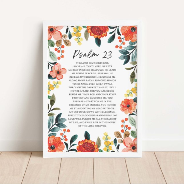 Psalm 23 NKJV The Lord is My Shepherd Poster (Creator Uploaded)