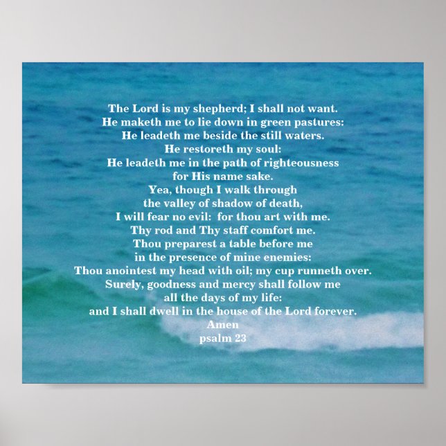 PSALM 23 POSTER (Front)