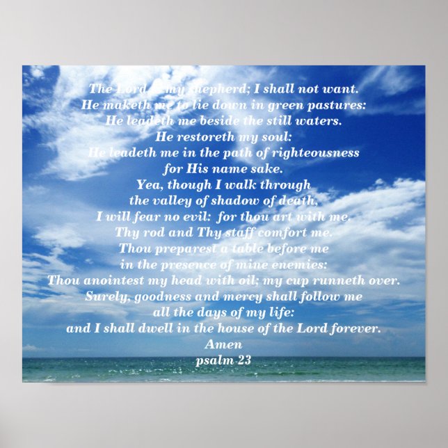 PSALM 23 POSTER (Front)