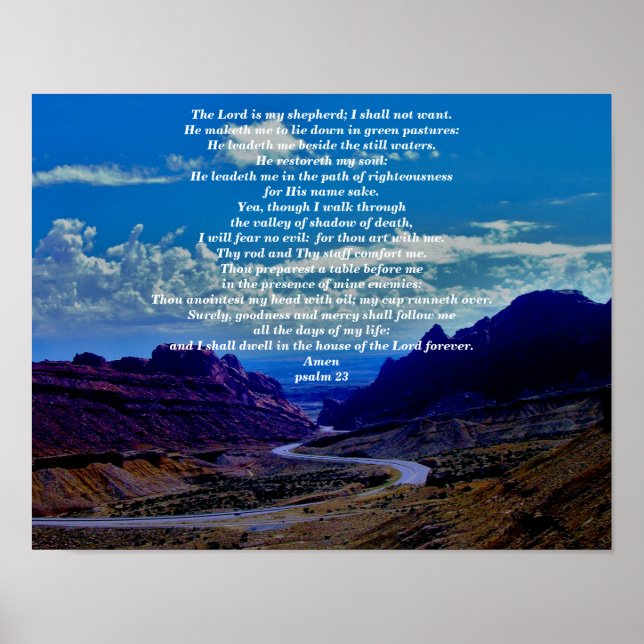 PSALM 23 POSTER (Front)
