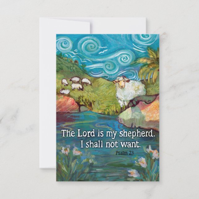 Psalm 23 Prayer Card (Front)
