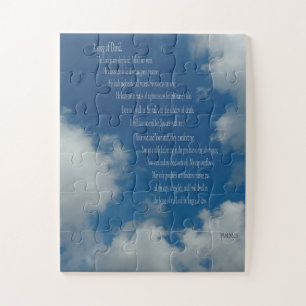 Psalm 23, Red Sky, Oversized pieces - Easy   Jigsaw Puzzle