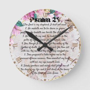 psalm 23 round clock