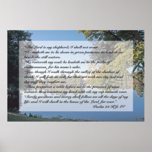 Psalm 23 Scripture Print