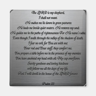 Psalm 23 - Steel Magnet