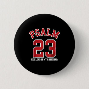 Psalm 23 The Lord Is My Shepherd 6 Cm Round Badge