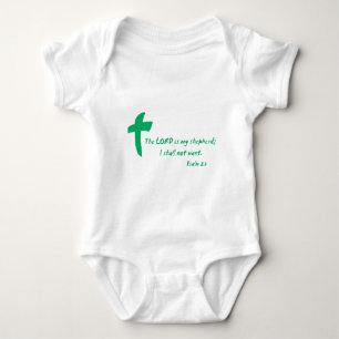 Psalm 23: The Lord is my Shepherd Baby Bodysuit