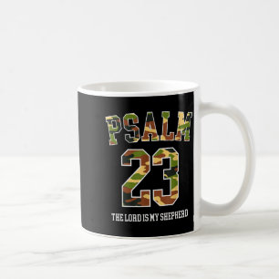 Psalm 23 The Lord Is My Shepherd Camouflage Christ Coffee Mug