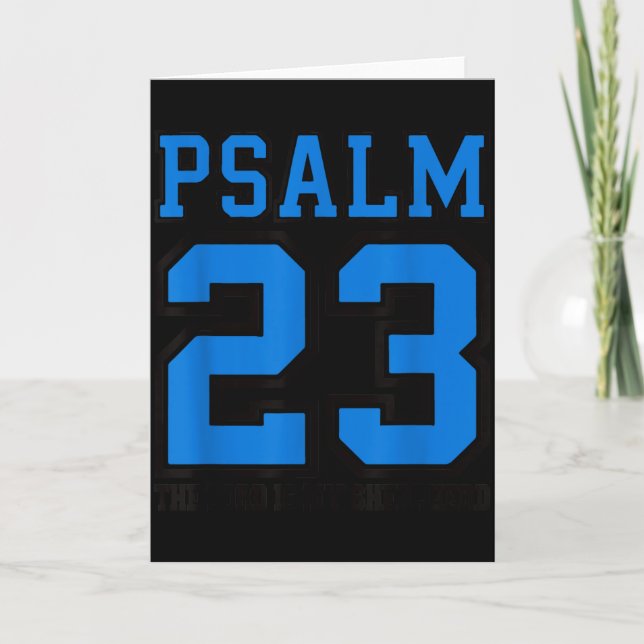 Psalm 23 The Lord Is My Shepherd Funny Christian T Card (Front)
