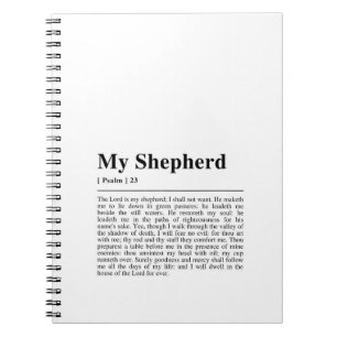 Psalm 23 The Lord is my Shepherd Notebook