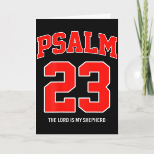 Psalm 23 The Lord Is My Shepherd (on Back)  Card