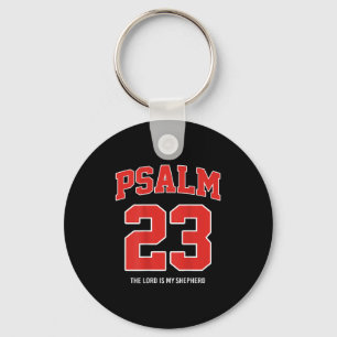 Psalm 23 The Lord Is My Shepherd (on Back)  Key Ring