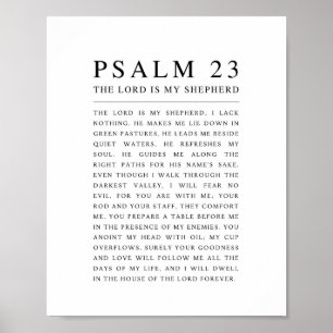 Psalm 23 The Lord is my Shepherd  Poster