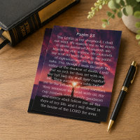 Psalm 23 The Lord Is My Shepherd Sunset 