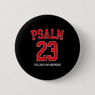 Psalm 23 The Lord Is My Shepherd Vintage Christian 6 Cm Round Badge