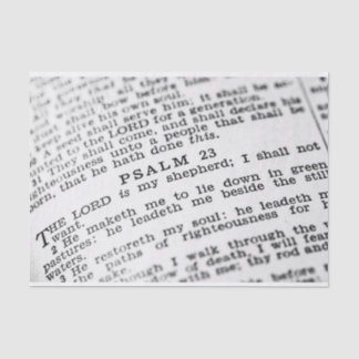 Psalm 23 tissue paper
