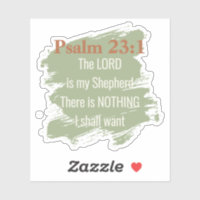 Psalm 23 Vinyl Sticker – The Lord Is My Shepherd