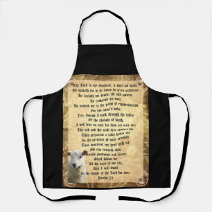 Psalm 23 with Lamb  Apron