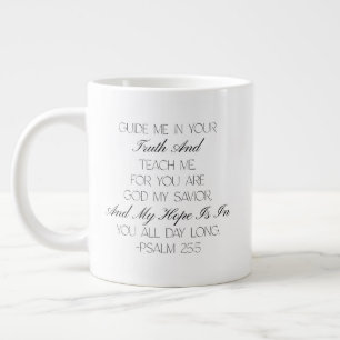 Psalm 25:5 Hope Bible Verse Mug 