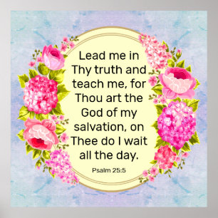 Psalm 25:5   poster