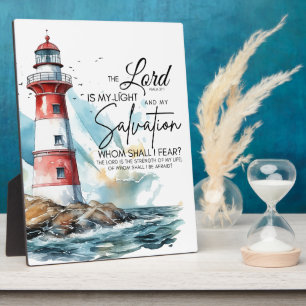 Psalm 27:1 Bible LORD is my Light and Salvation  Plaque