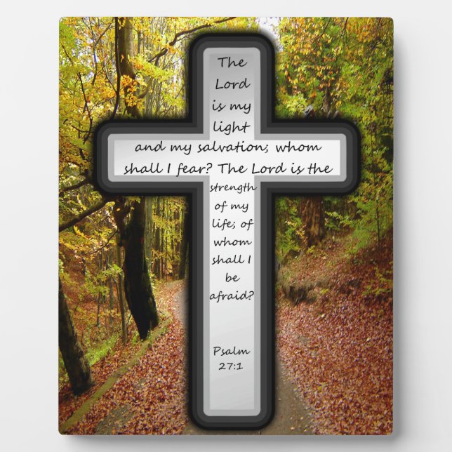 Psalm 27:1 plaque (Front)